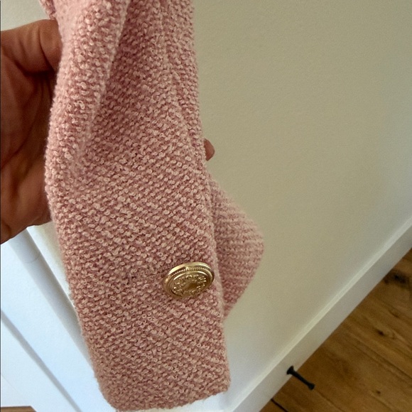 H&M Pink Tweed Lady Jacket with Gold Buttons - Picture 4 of 5